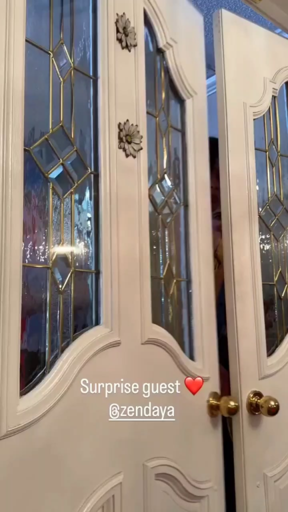 Zendaya surprises a couple getting married at the THE DRAMA wedding chapel in Las Vegas and acts as their legally bound witness