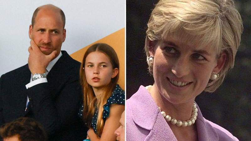 Prince William had his late mother in mind when naming his daughteer.MEGA