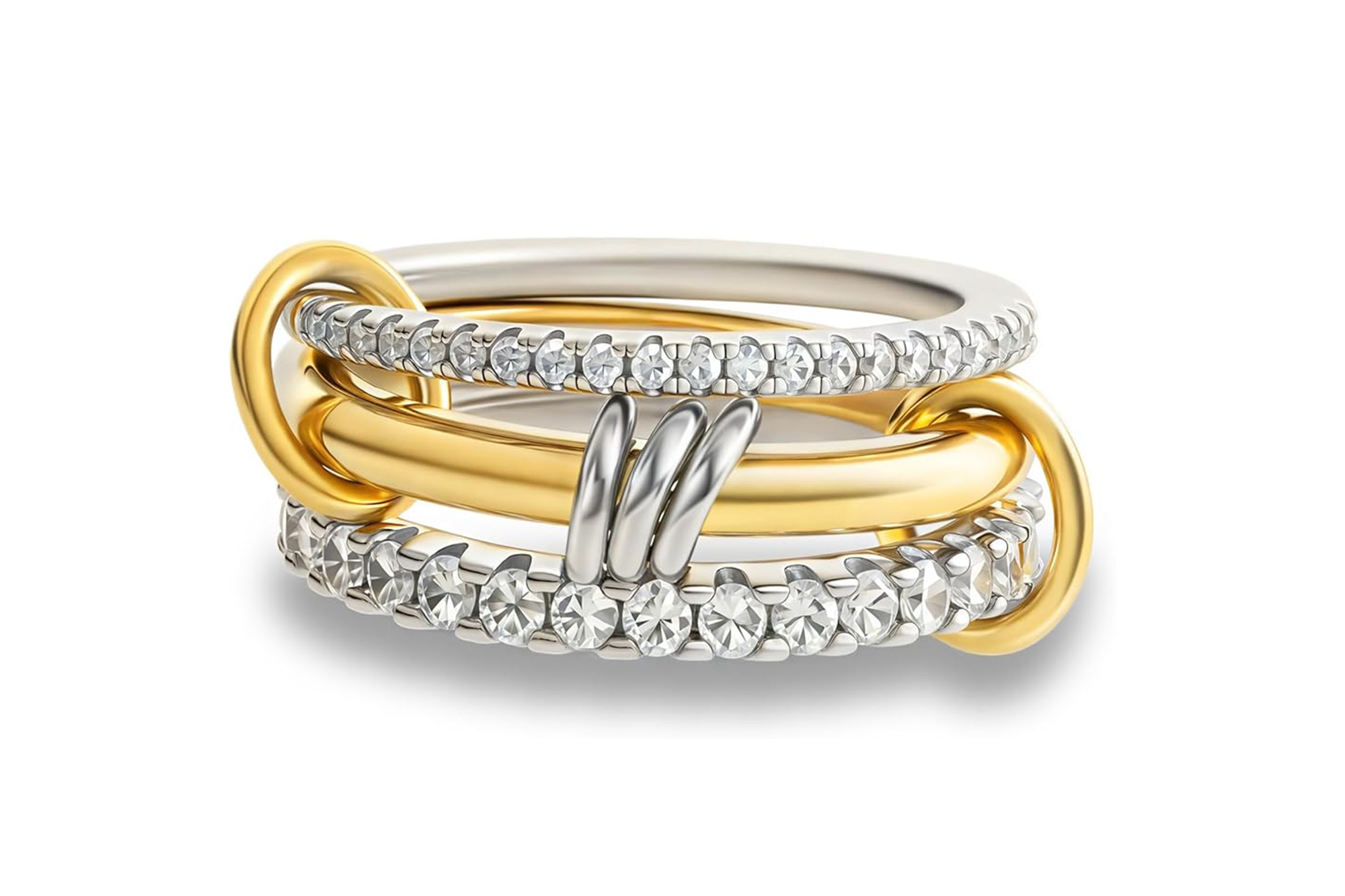 A set of stackable rings