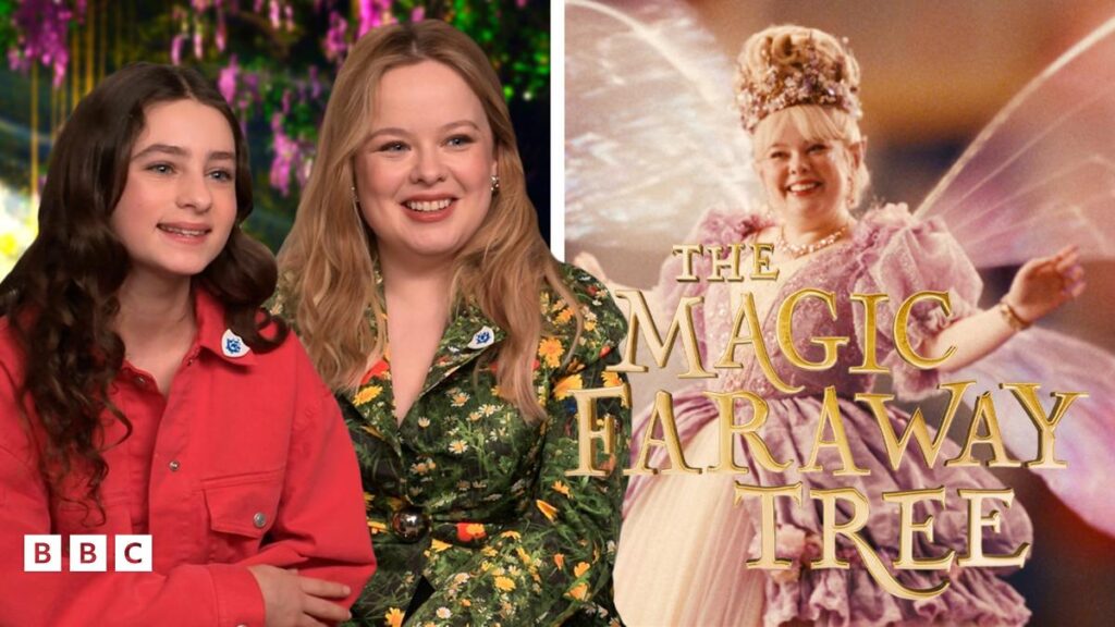 The cast of the magical new film The Magic Faraway Tree share set stories! The cast of The SpongeBob Movie: Search for Squarepants, on a tropical background.