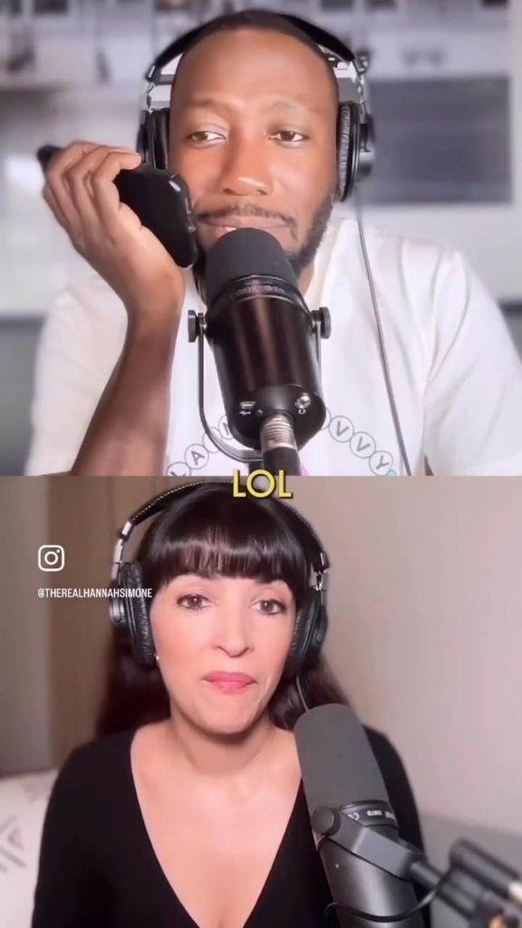 Lamorne Morris calls Nasim Pedrad (who played his girlfriend on New Girl) and asks her out on a date, as Hannah Simone listens in on their podcast.