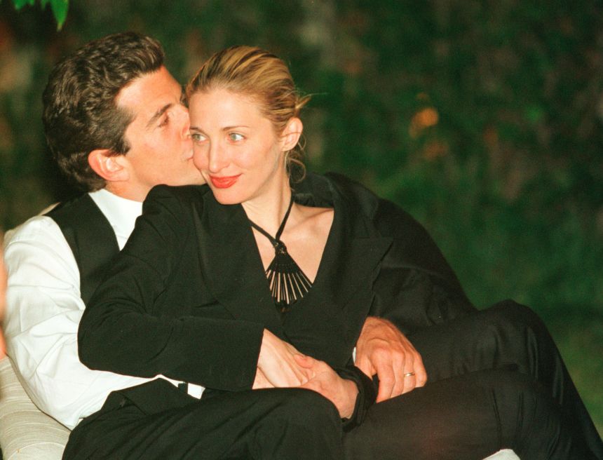 John F. Kennedy, Jr. and Carolyn Bessette Kennedy at the White House Correspondents' dinner on May 1, 1999 in Washington, D.C.