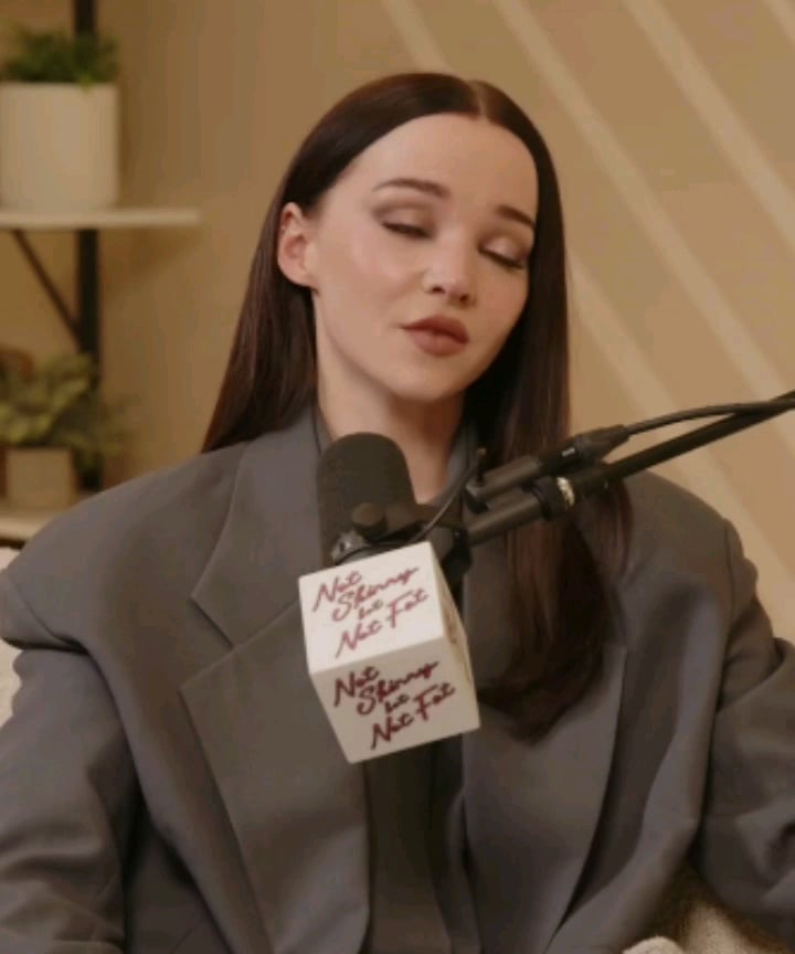 Dove Cameron tears up over recalling the early days of her career, when she moved to LA at 13 with just her mom: "We were broke. We were keeping track of how much gas we were spending on our way to audition. My whole career I have my mom to thank for. She believed me when I said I believe in me."