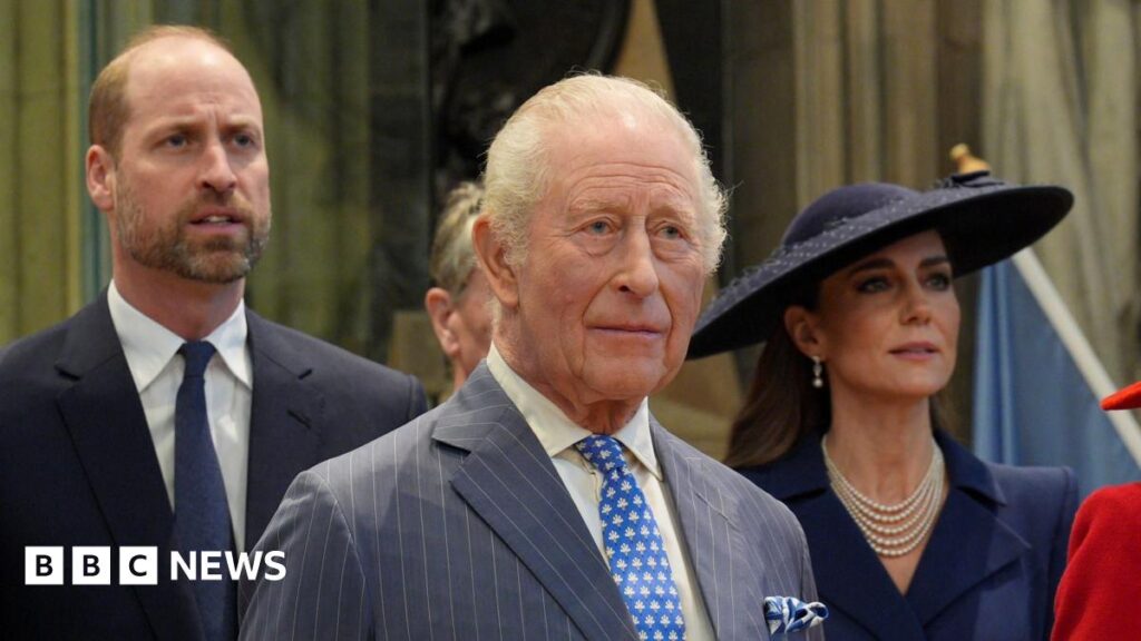 King praises Commonwealth at biggest royal gathering since Andrew arrest Oti Mabuse addresses the service at Westminster Abbey