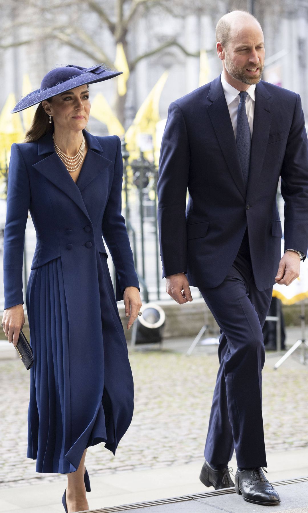 Prince William and Kate Middleton, the Prince and Princess of Wales, at the Commonwealth Day Service at Westminster Abbey in London