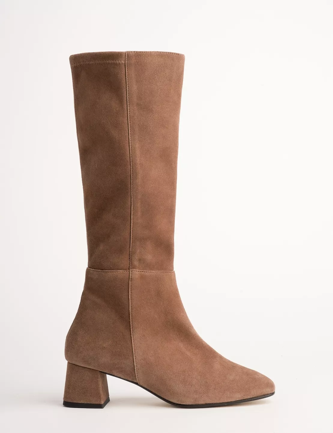 Brown suede boots