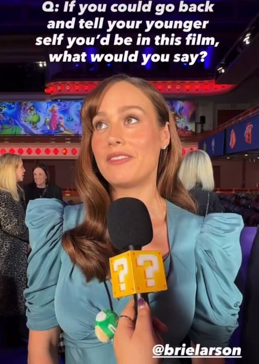 Brie Larson: If I could say something to my younger self, I’d say you are not silly or weird because you play video games all the time. All of the hundreds of thousands of hours you put into every single Mario game is going to pay off when you’re about 36 years old
