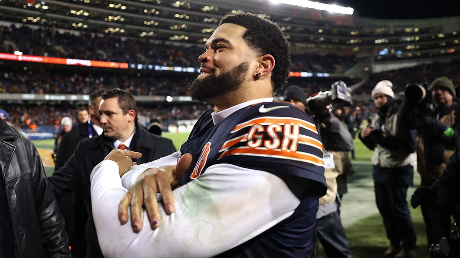 Caleb Williams celebration