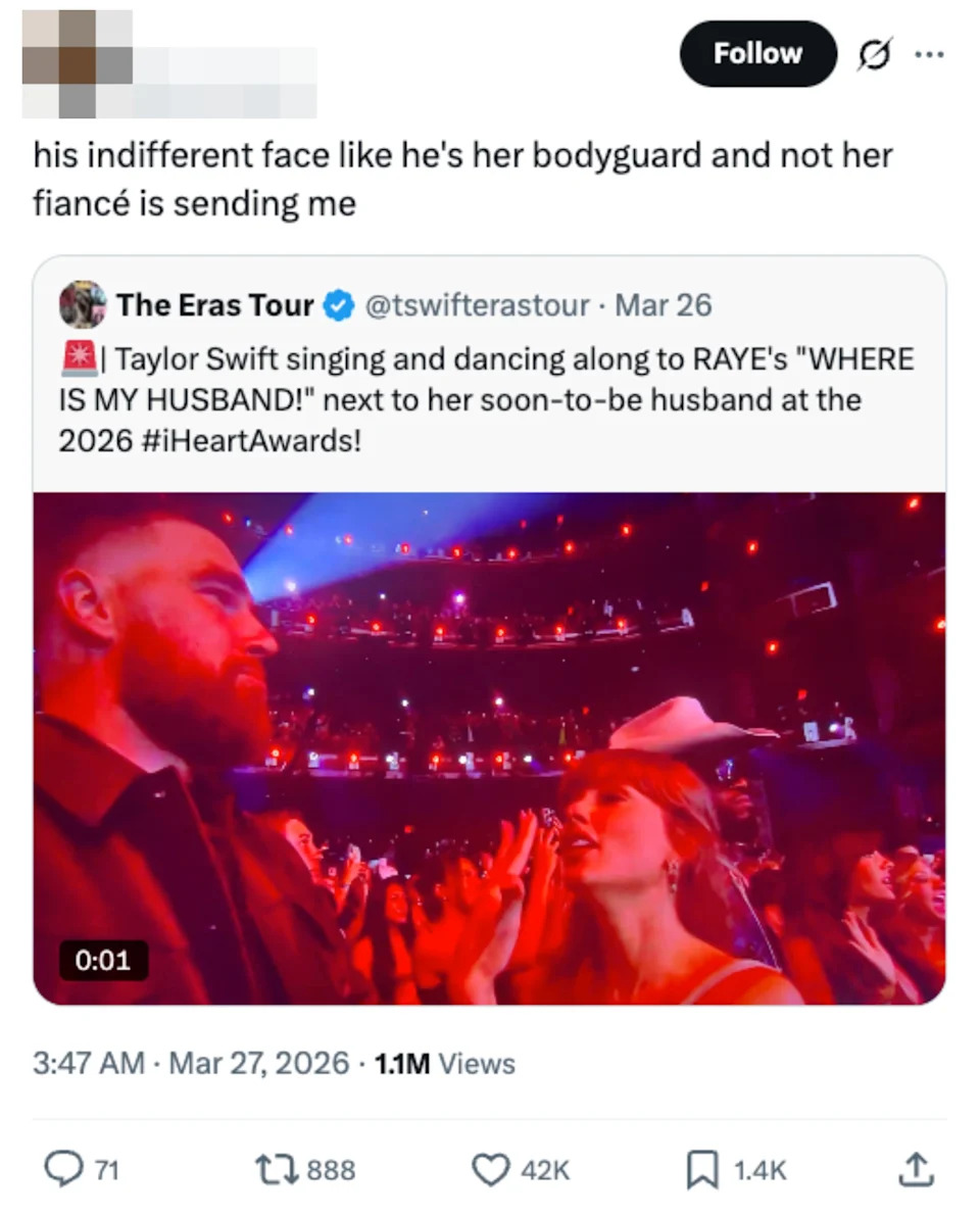 People at a concert; one appears uninterested, while the other enthusiastically sings along