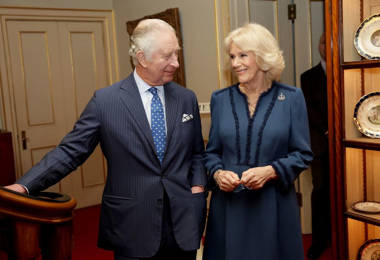 King Charles and Queen Camilla at Clarence House in February 2023.Credit: Getty Images