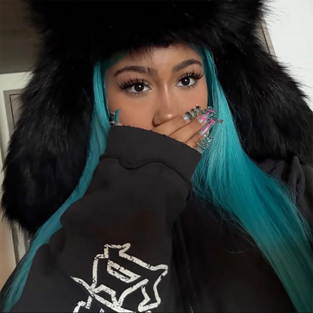 North West Manicure With Spikes, Piercings North West Manicure With Spikes, Piercings