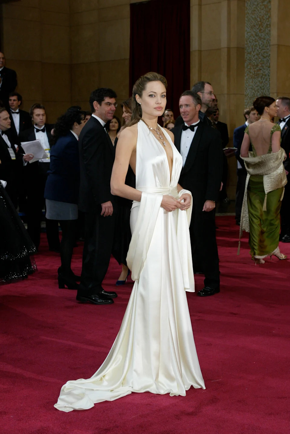 Angelina Jolie attends the 76th Annual Academy Awards ceremony at the Kodak Theater in Los Angeles. (Photo by Donato Sardella/WWD/Penske Media via Getty Images)
