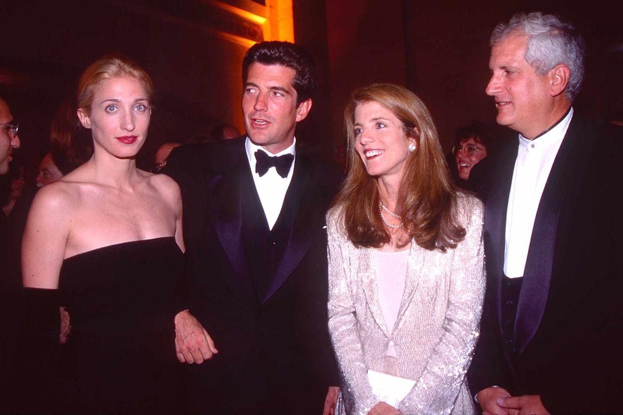 Carolyn Bessette, John F. Kennedy Jr., Caroline Kennedy Schlossberg, and Edwin Schlossberg in 1998Credit: Sonia Moskowitz/Getty