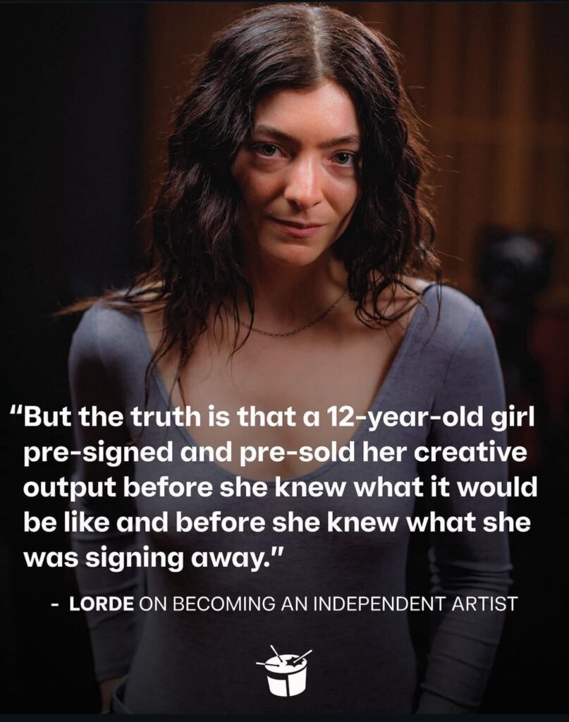 Lorde on becoming an independent artist