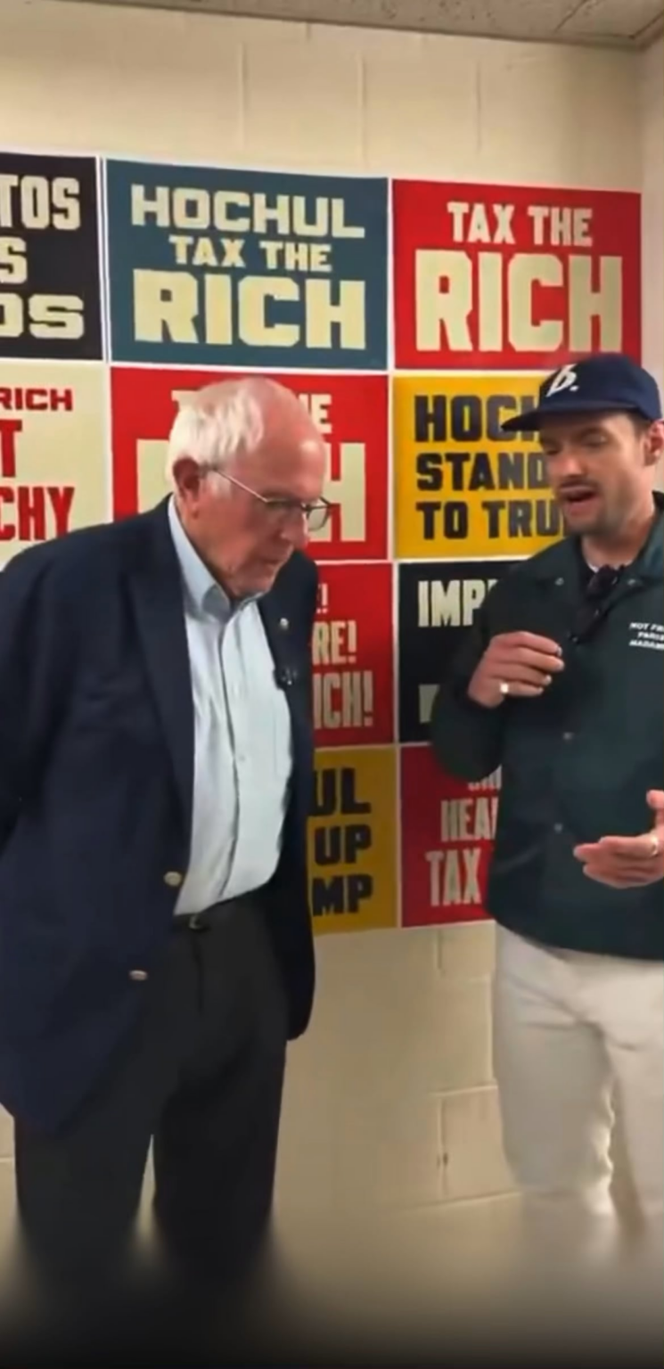 Bernie on the recent Hasan Piker discourse. “The bottom line is, we’ve gotta communicate with people.”