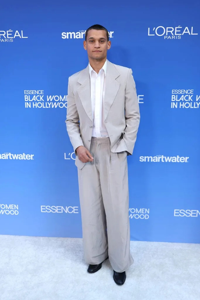 Tyriq Withers ESSENCE Black Women in Hollywood Awards, Tyriq Withers ESSENCE Black Women in Hollywood 2026 red carpet, Tyriq Withers menswear ESSENCE Awards, ESSENCE Black Women in Hollywood Awards menswear style, Tyriq Withers red carpet style