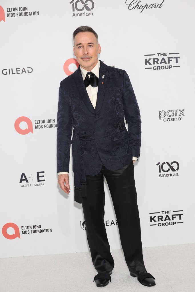 David Furnish attends Elton John AIDS Foundation's 34th Annual Academy Awards Viewing Party on March 15, 2026 in West Hollywood, California.