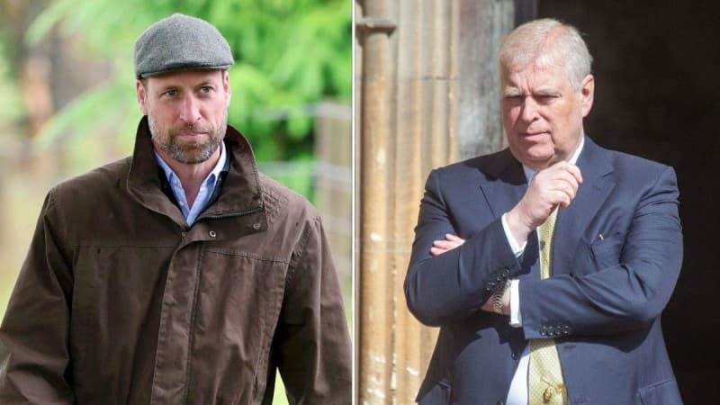 Prince Wililam was aghast when his father began letting Andrew Windsor back into the royal family. MEGA