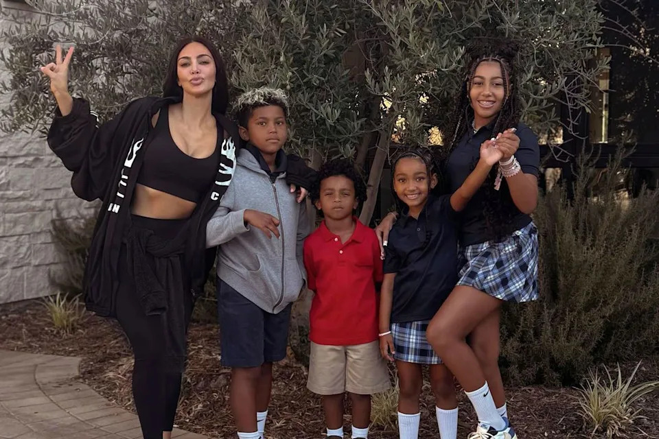 Kim Kardashian with her four kidsCredit: Kim Kardashian/Instagram