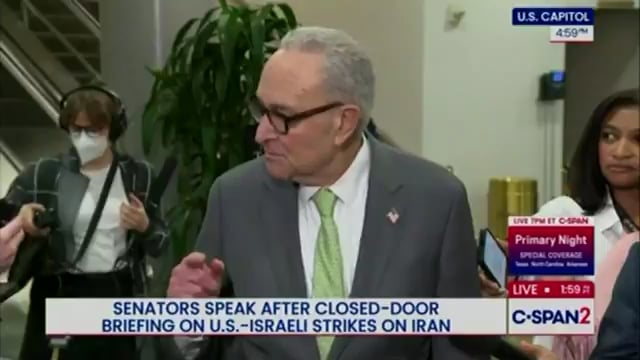 A new quote from the spineless Chuck Schumer: “No one wants a nuclear Israel…. Lemme say that again… No one wants an endless war but we certainly do not want a nuclear Iran for sure.”