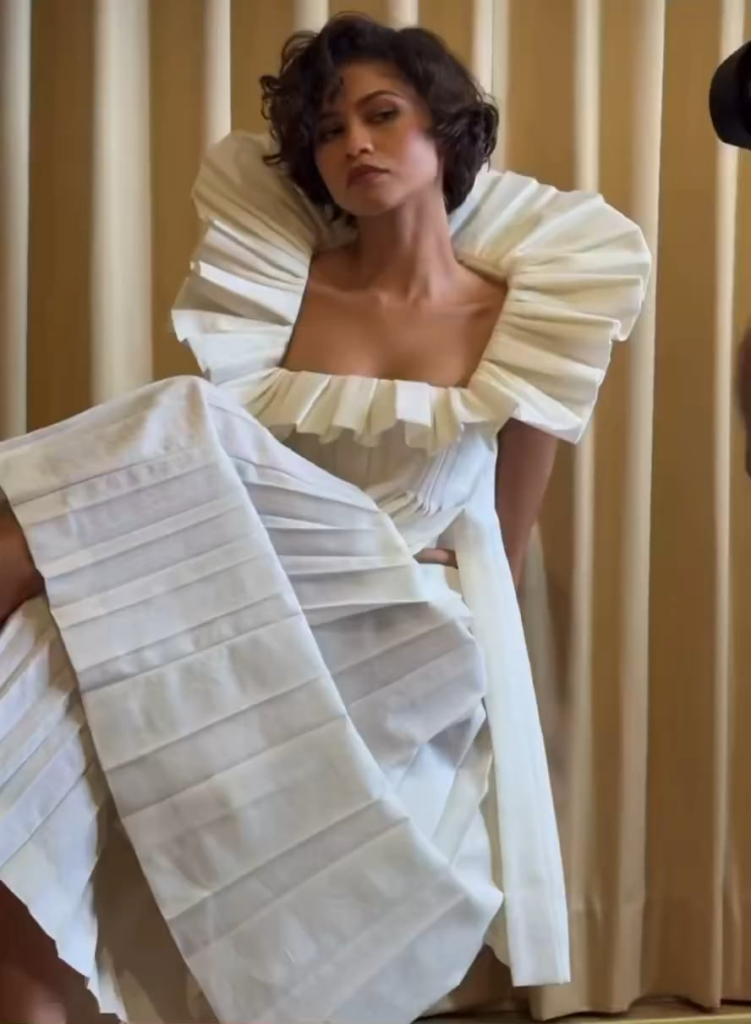 Zendaya in Louis Vuitton AW26 for 'The Drama' Press Tour