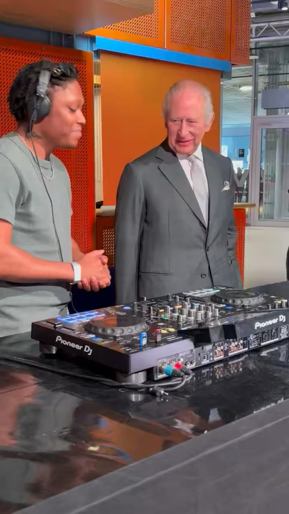 Charles practices DJ’ing in Manchester