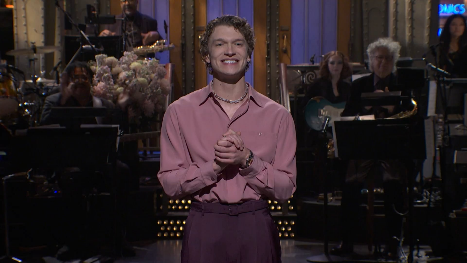 Connor Storrie is joined by gold medalists Quinn Hughes, Megan Keller, Hilary Knight, and Jack Hughes during his SNL monologue
