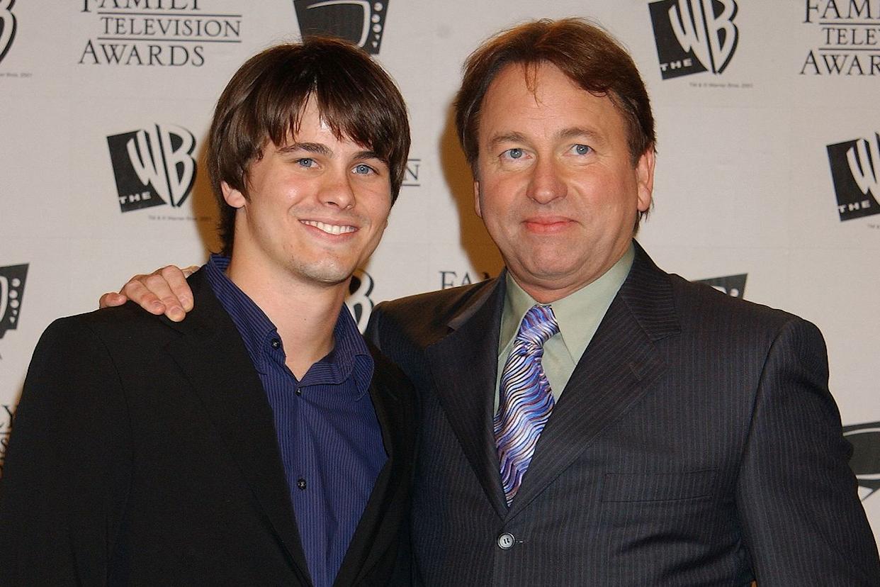 Jason Ritter & dad John RitterCredit: Gregg DeGuire/WireImage
