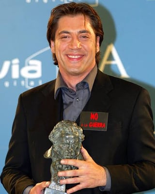 Javier Bardem "No To War" in 2003 & 2026