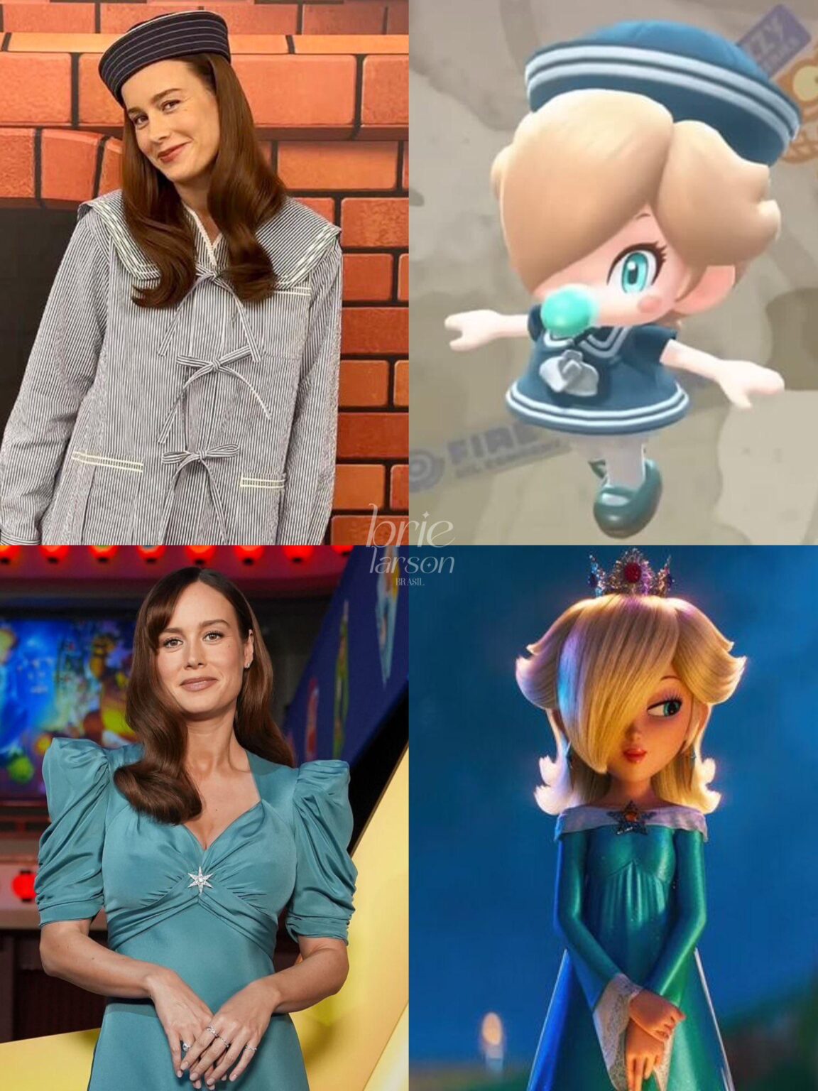 Brie Larson’s inspired outfits as Baby Rosalina and Princess Rosalina