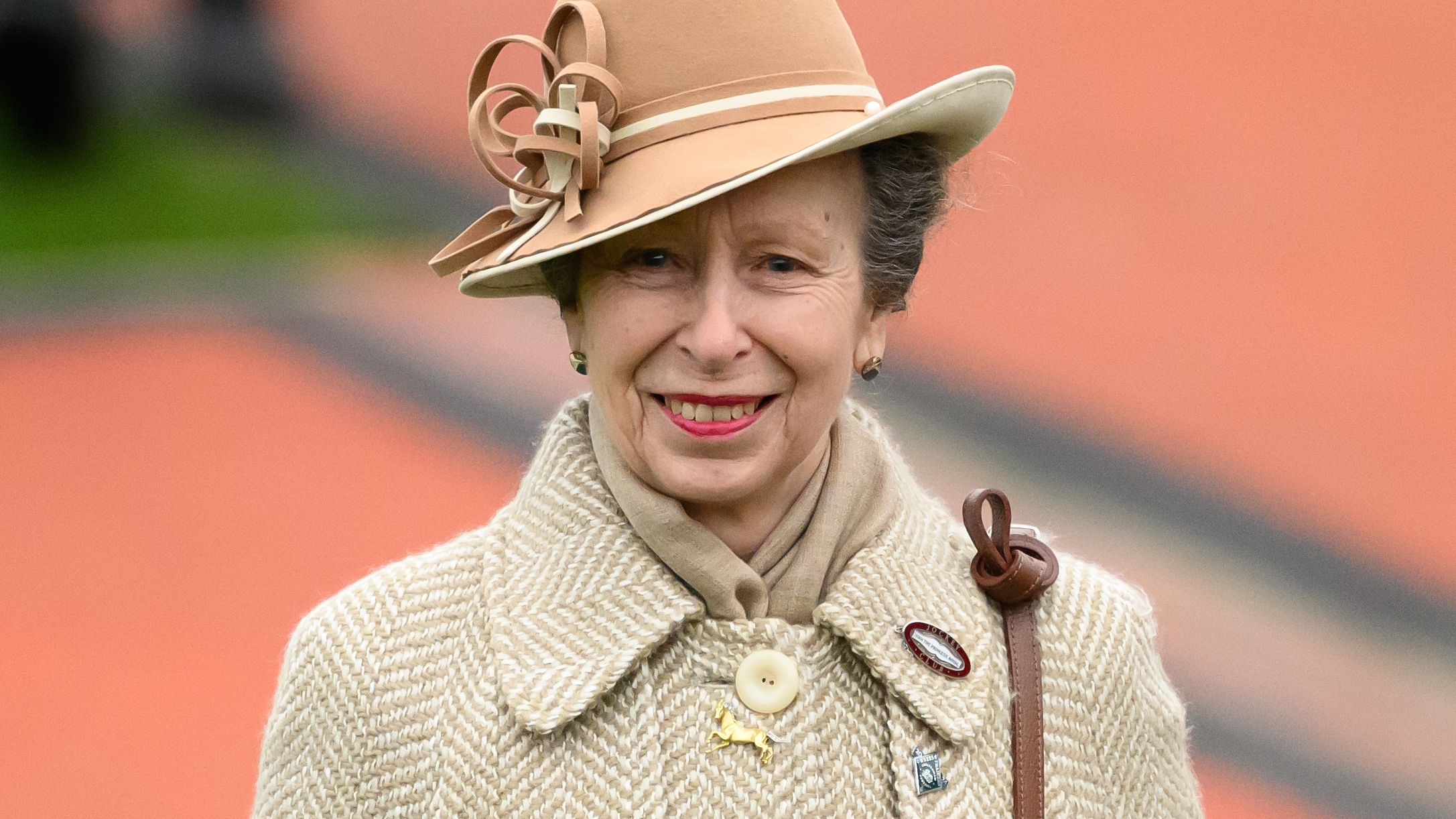 Princess Anne attends Style Wednesday, day two of the Cheltenham Festival at Cheltenham Racecourse on March 13, 2024