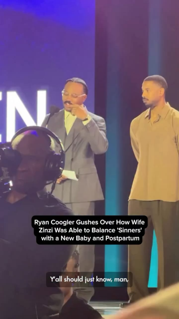 Ryan Coogler gushes over how wife Zinzi was able to balance 'Sinners' with a new baby and postpartum at the 2026 ESSENCE Black Women in Hollywood event