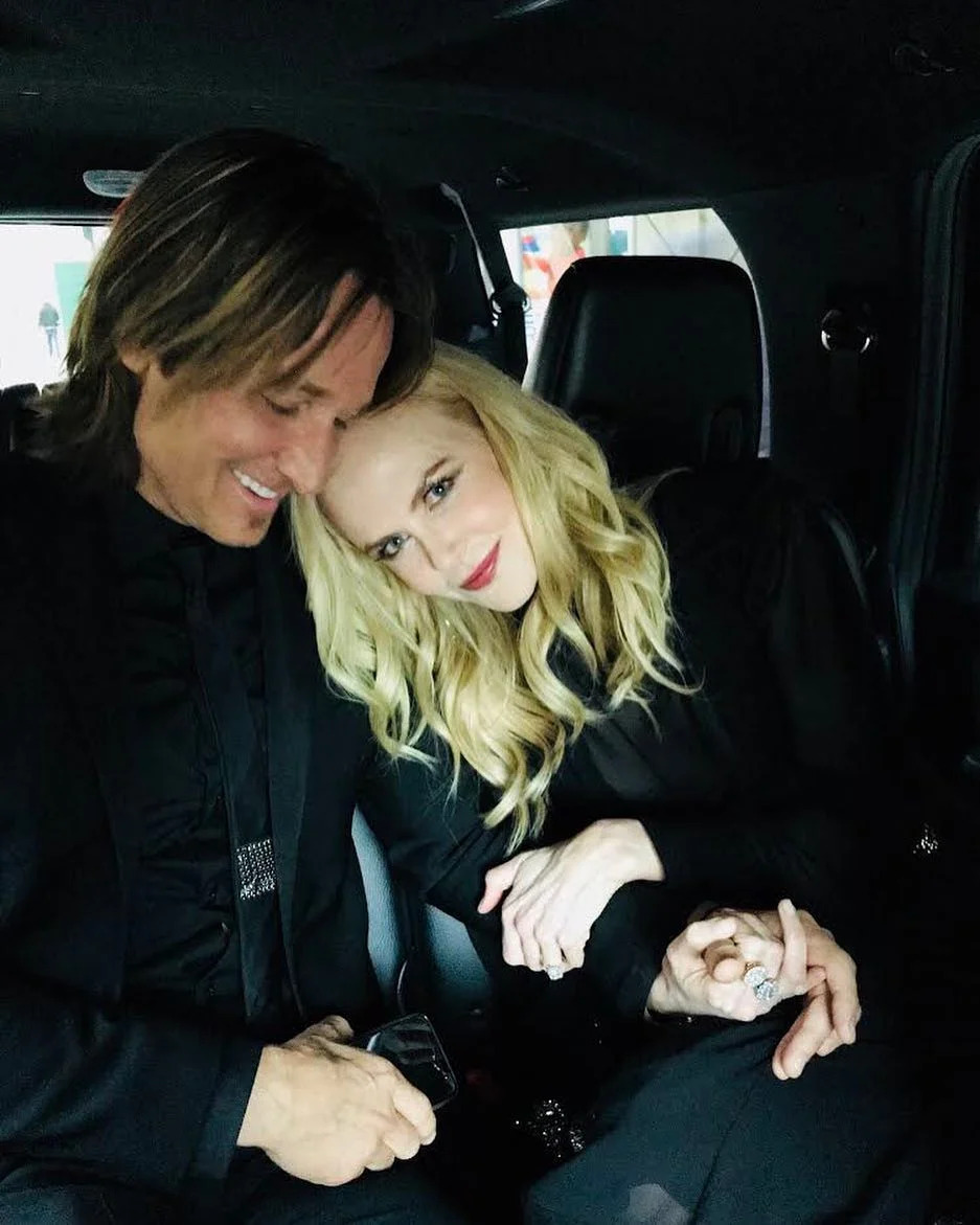 The exes (pictured together in a car selfie) share daughters Sunday, 17, and daughter Faith, 15. nicolekidman/Instagram