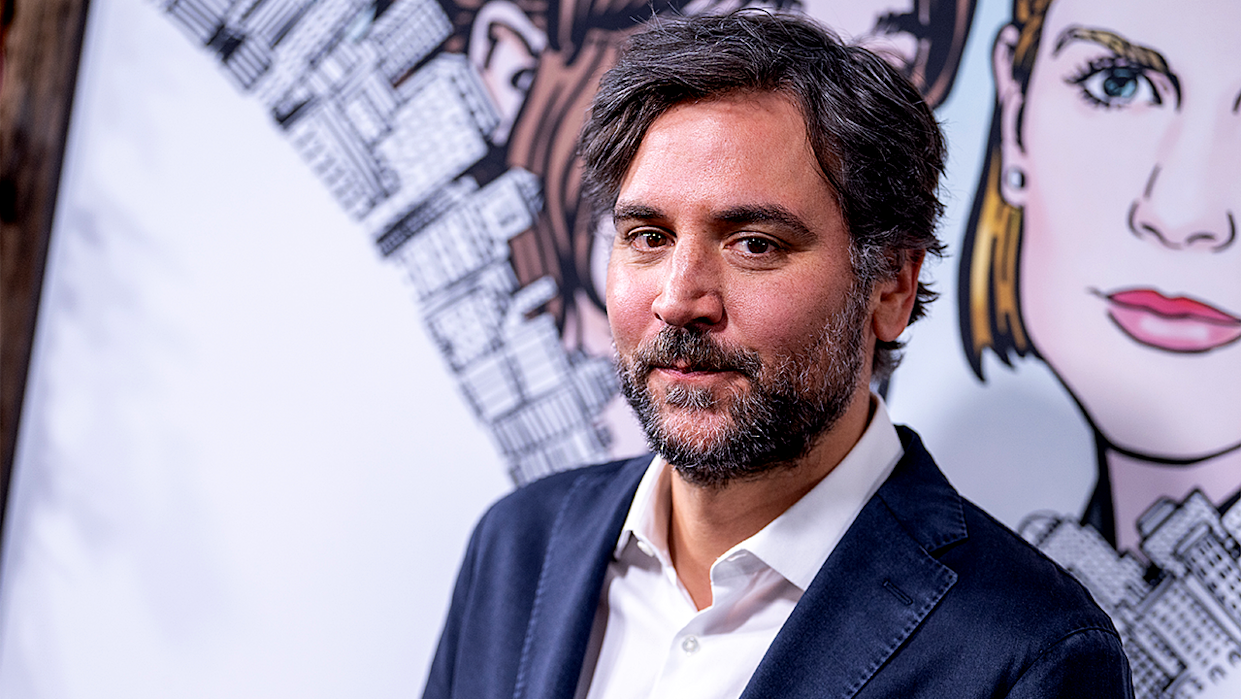 Actor Josh Radnor looks at camera