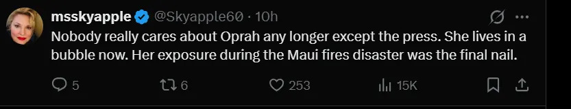 Screenshot from Dr. Jebra Faushay's post/X