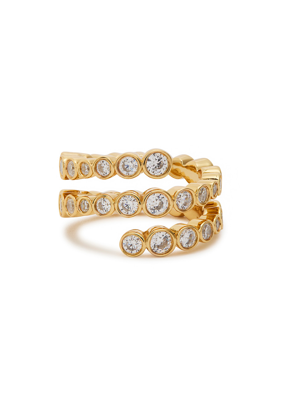 Odette Spiral 18kt Gold-Plated Ring