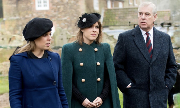 Ex-Prince Andrew, Princess Beatrice and Princess Eugenie