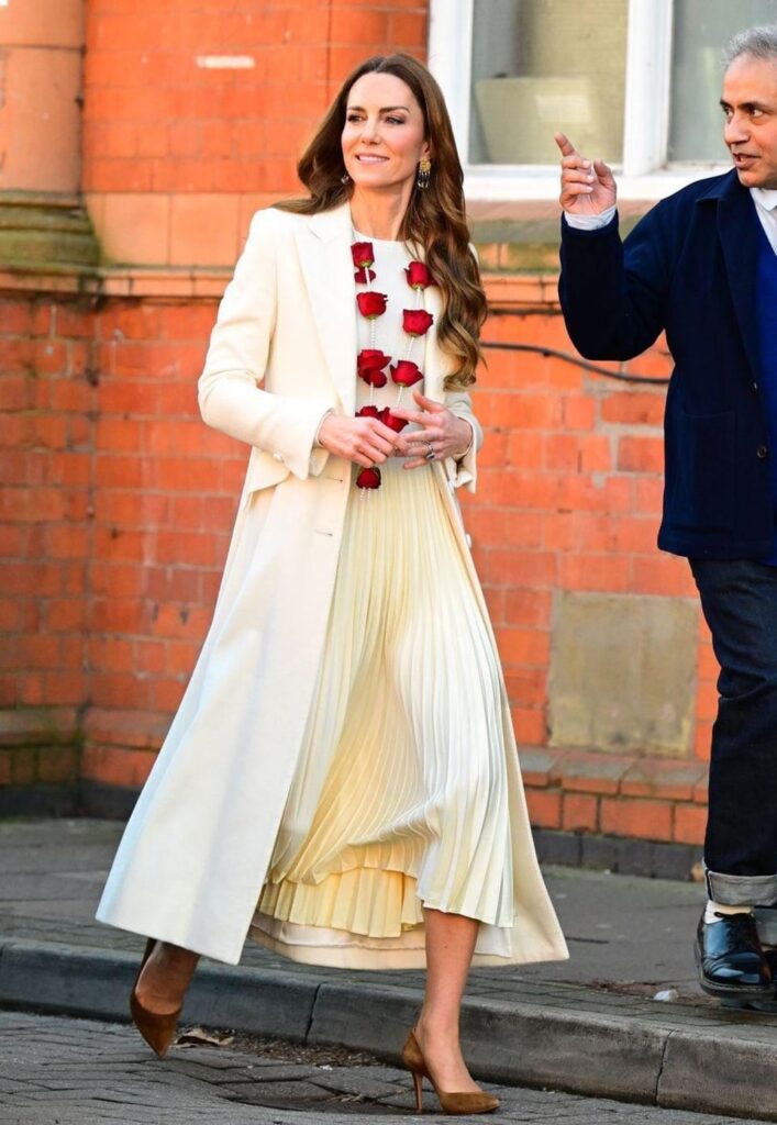 The Princess of Wales at the Aakash Odedra Company to celebrate the culture and heritage of the British Indian community today