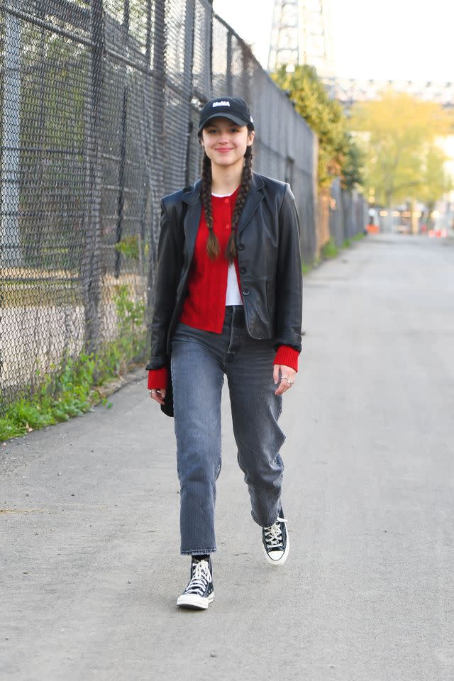 Olivia Rodrigo seen in Manhattan on April 17, 2023 in New York City.Credit: Robert Kamau / GC Images / Getty Images