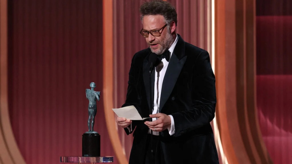 Seth Rogen Accepts Catherine O’Hara’s Posthumous Actor Award Win: ‘Showed You Can Be a Genius and Be Kind’ | Video Seth Rogen Accepts Catherine O’Hara’s Posthumous Actor Award Win: ‘Showed You Can Be a Genius and Be Kind’ | Video