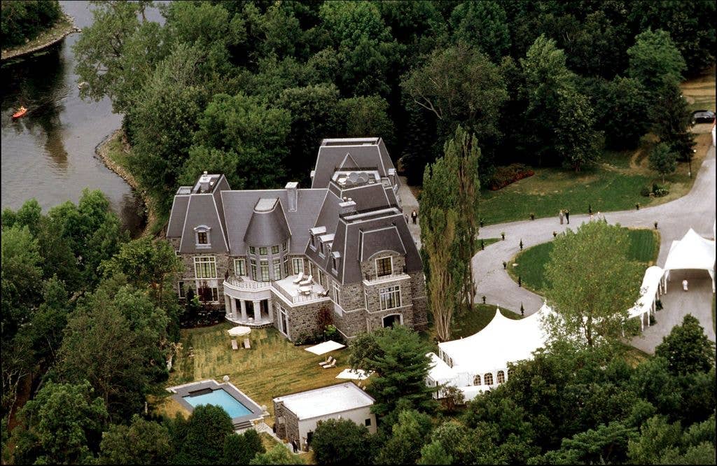 Former castle of Celine Dion on the Gagnon island