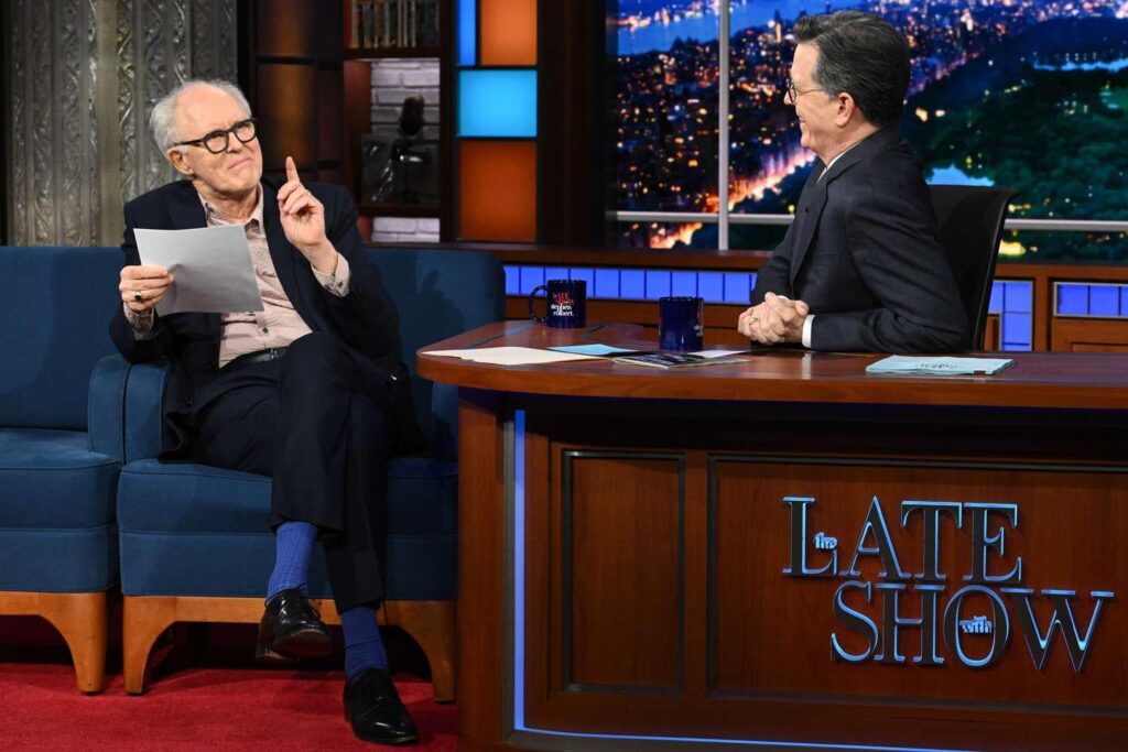 John Lithgow hails Stephen Colbert as 'beloved national treasure'