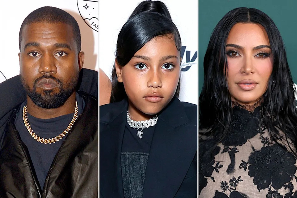Kanye West, North West, and Kim KardashianCredit: Brad Barket/Getty; Stefanie Keenan/Getty; Monica Schipper/Getty