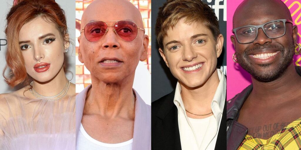 14 queer celebrities who've tried open relationships