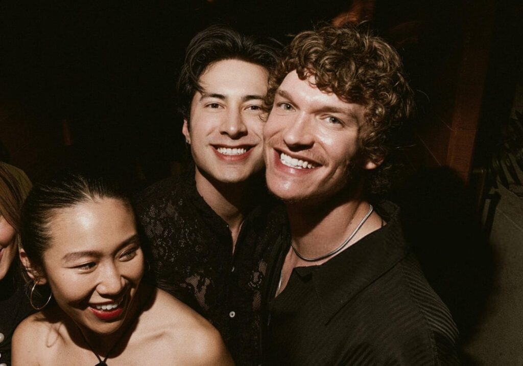 Hudson Williams and Connor Storrie at the CAA Pre-Oscar Party (March 13, 2026)