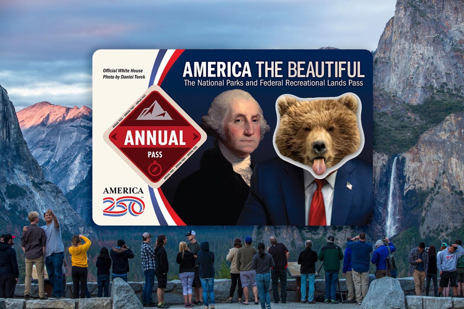 John Oliver launches free sticker site to cover Trump’s face on 2026 national park passes