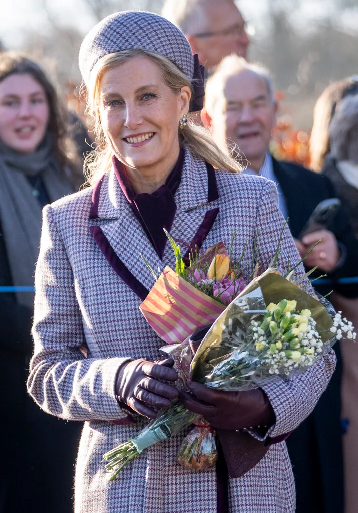 Sophie, Duchess of Edinburgh attends the Christmas Morning Service at St Mary Magdalene Church on December 25, 2025