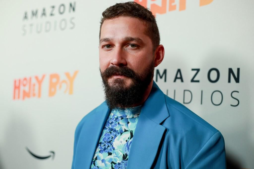Half-naked Shia LaBeouf asks for a light in overseas hotel lobby