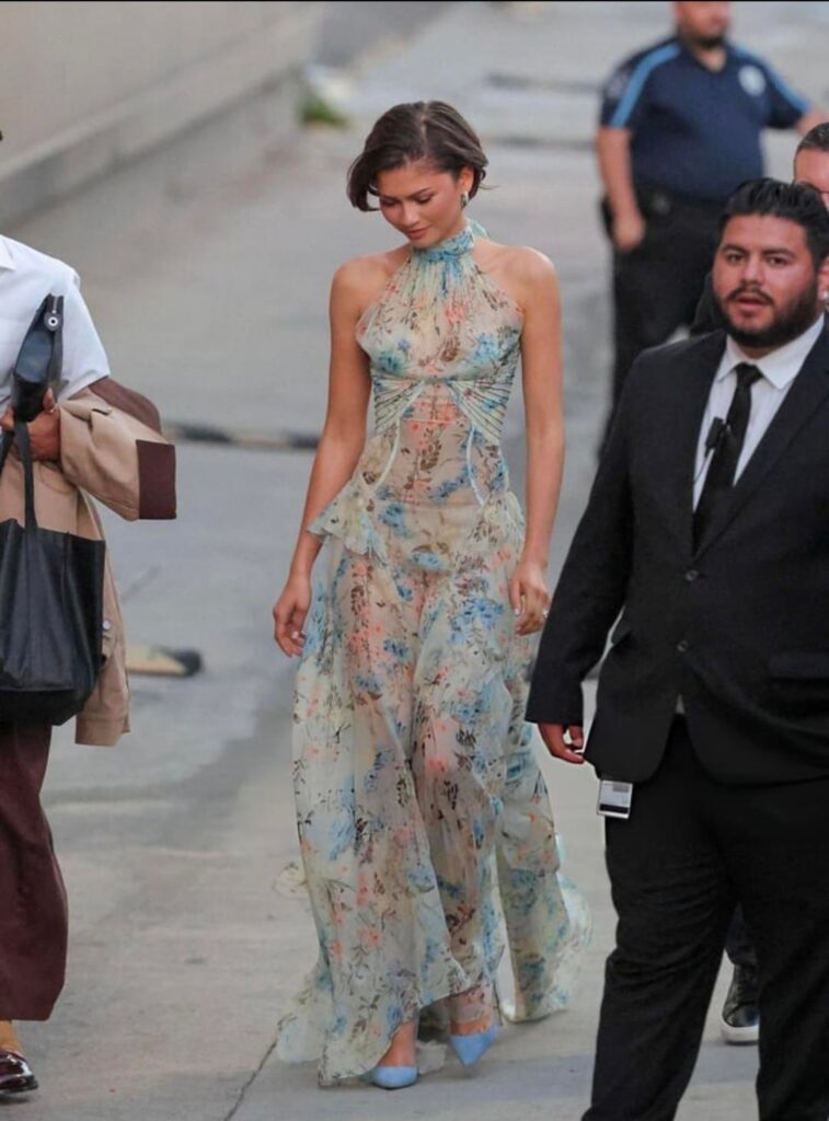 Zendaya in Alexander McQueen FW26 for Jimmy Kimmel Live