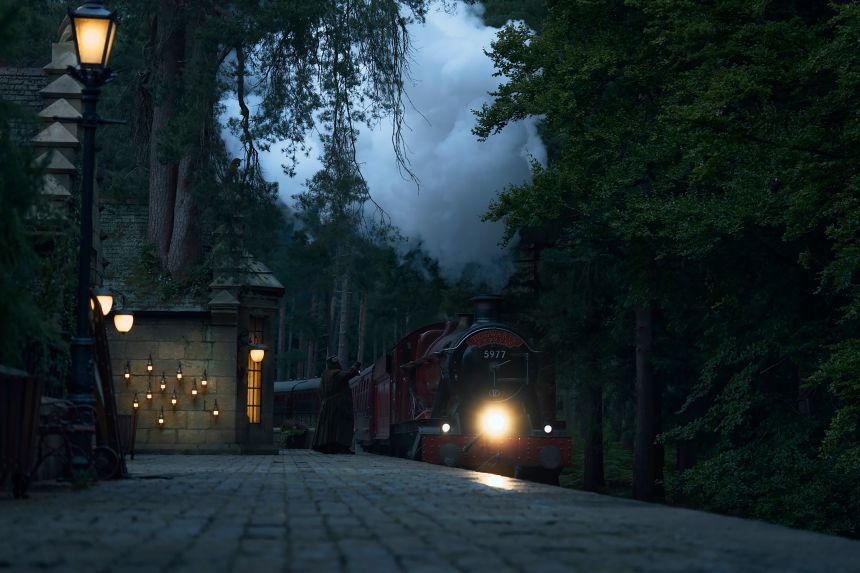 The Hogwarts Express returns as the transportation to and from Hogwarts, and the place where Harry first meets friends Hermione and Ron.